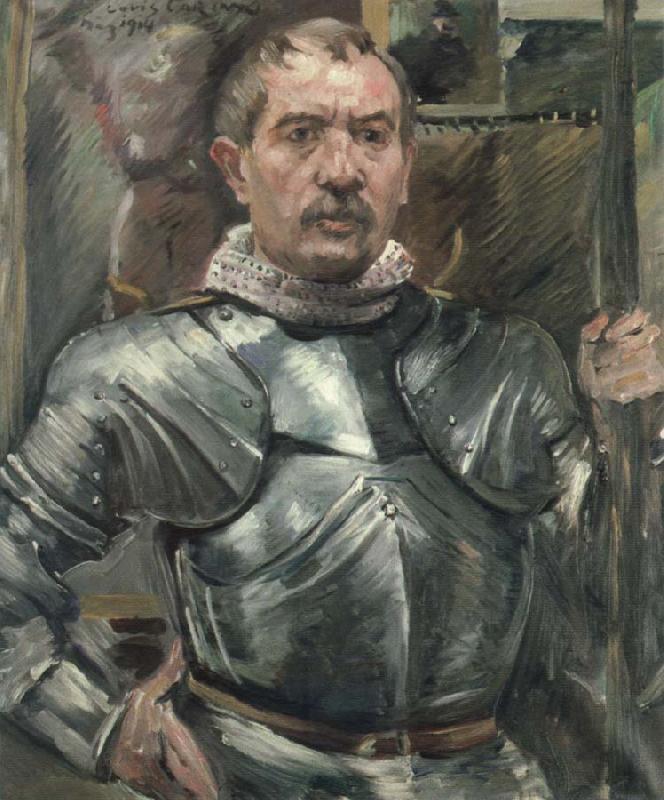 Lovis Corinth self portrait in armor Germany oil painting art